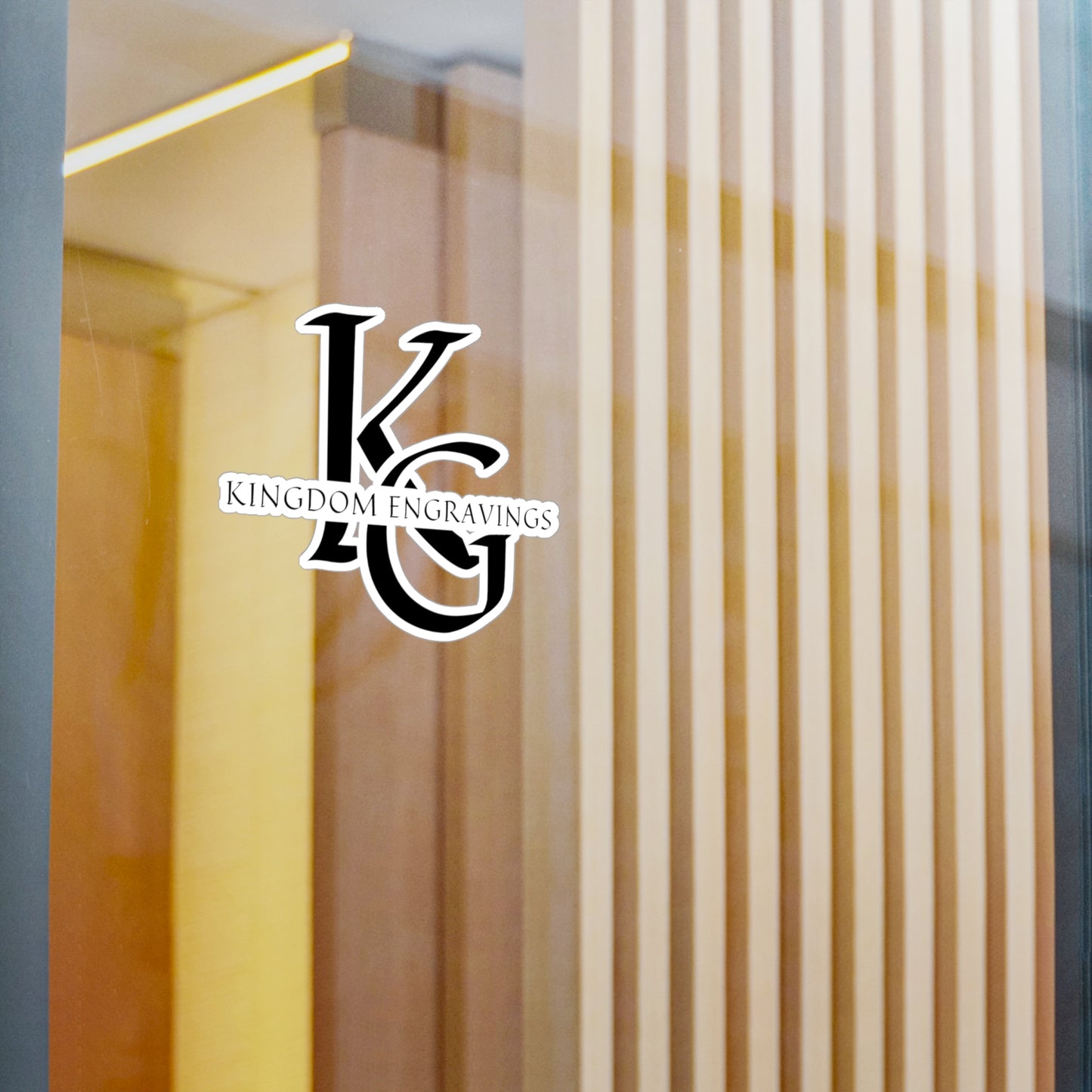 Vinyl Decal Sticker - Kingdom Engravings Logo