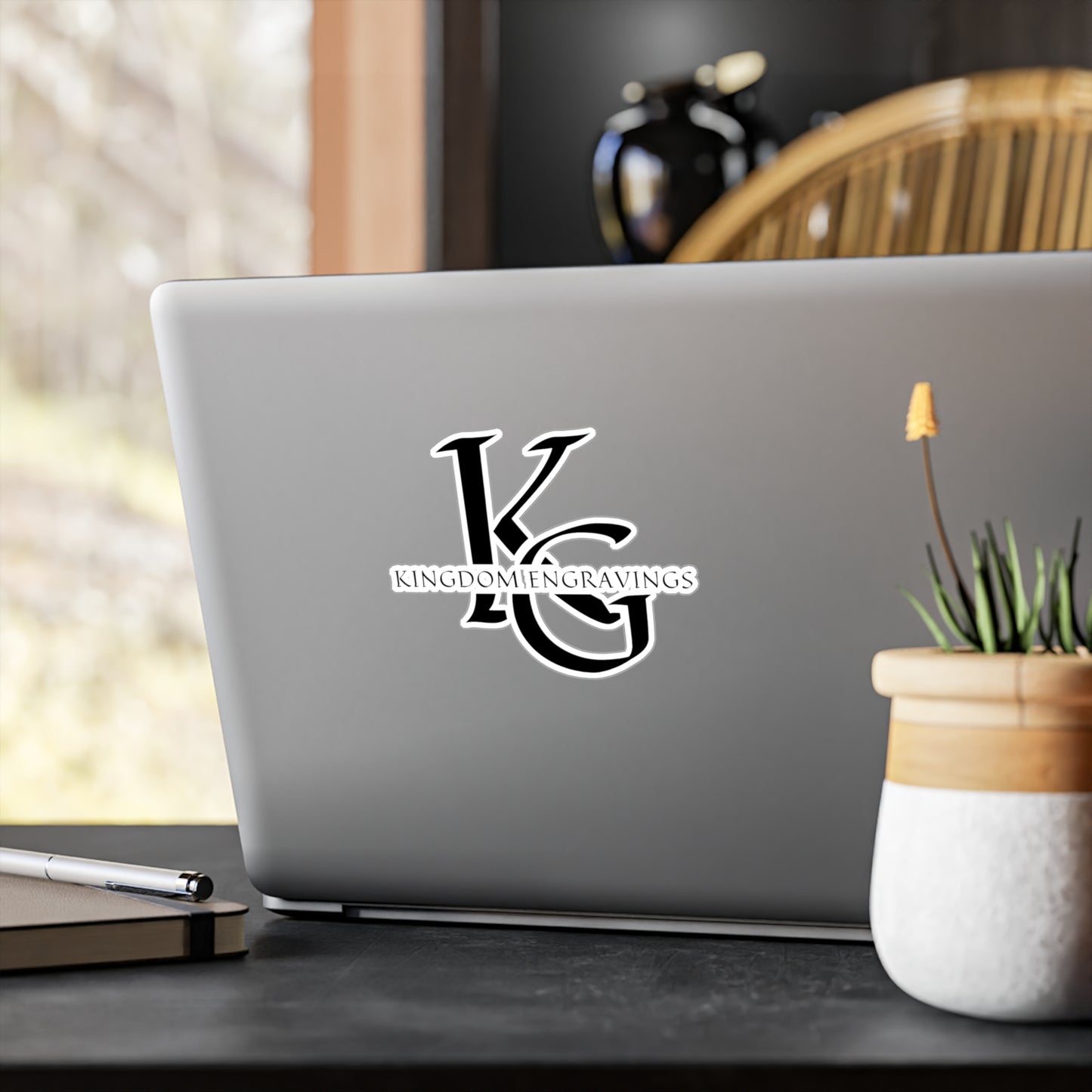 Vinyl Decal Sticker - Kingdom Engravings Logo