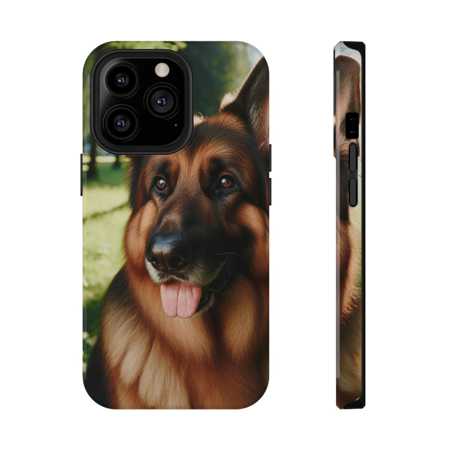 Phone Case, German Shepherd Impact-Resistant Protective Cover, Dog Lover Gift, Customizable Clear Case, Slim Fit Case, Personalized Phone