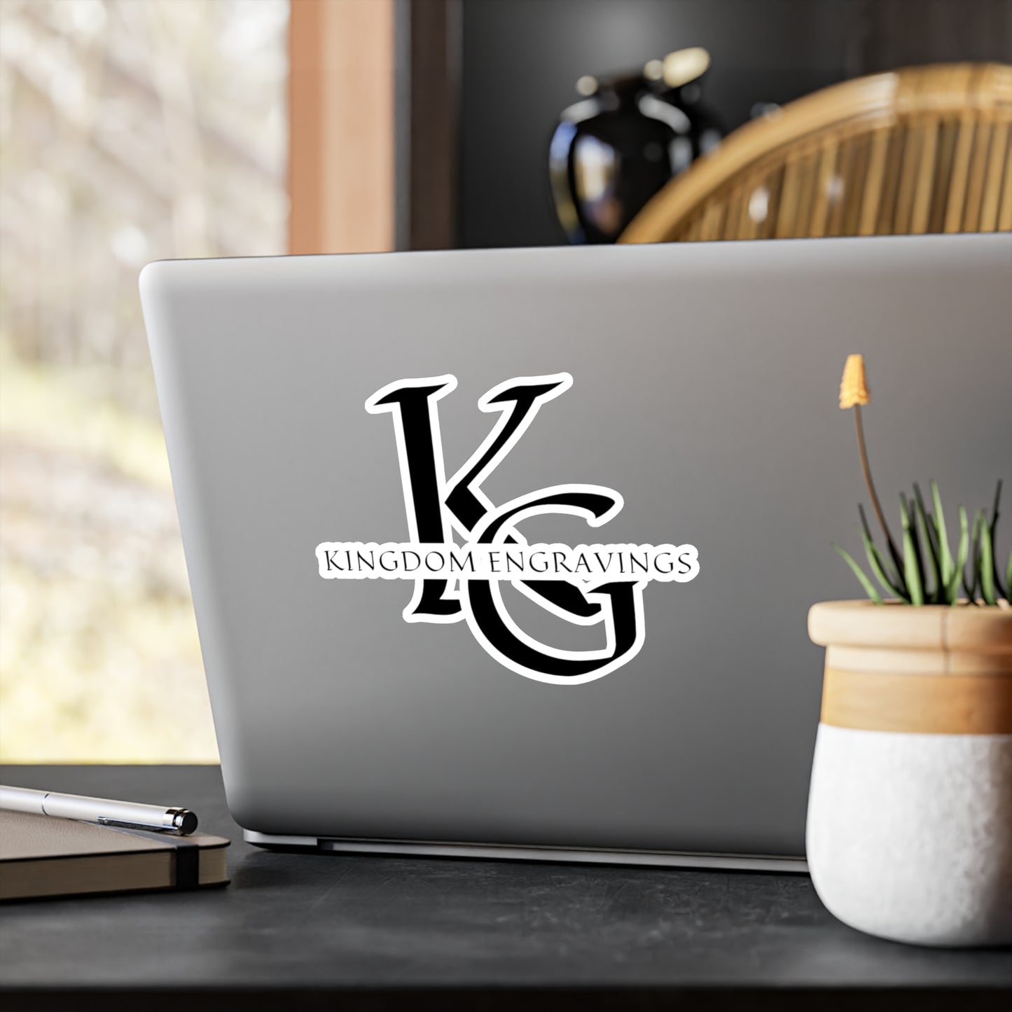 Vinyl Decal Sticker - Kingdom Engravings Logo