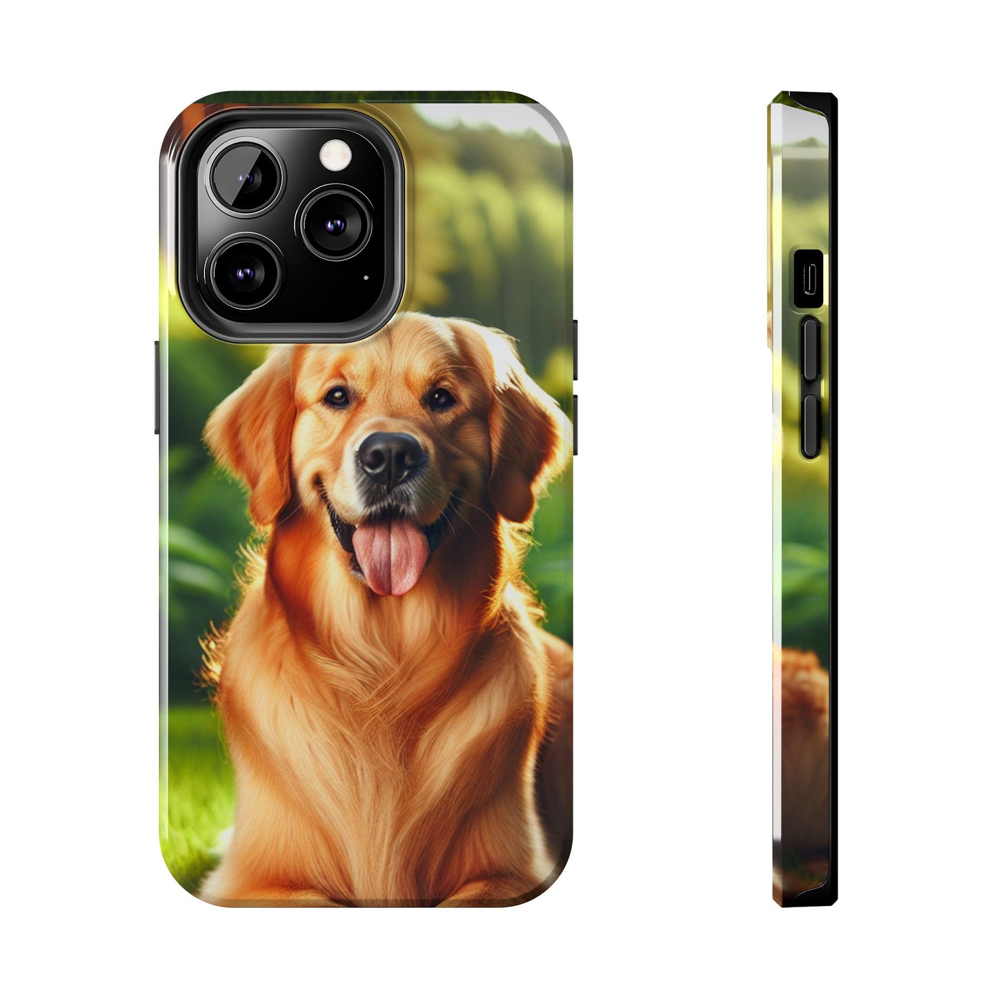 Golden Retriever Tough Phone Case, Protective Phone Cover, Dog Lover Gift, Pet Owner Accessory, Animal Print Phone Case, Cute Dog Phone Case