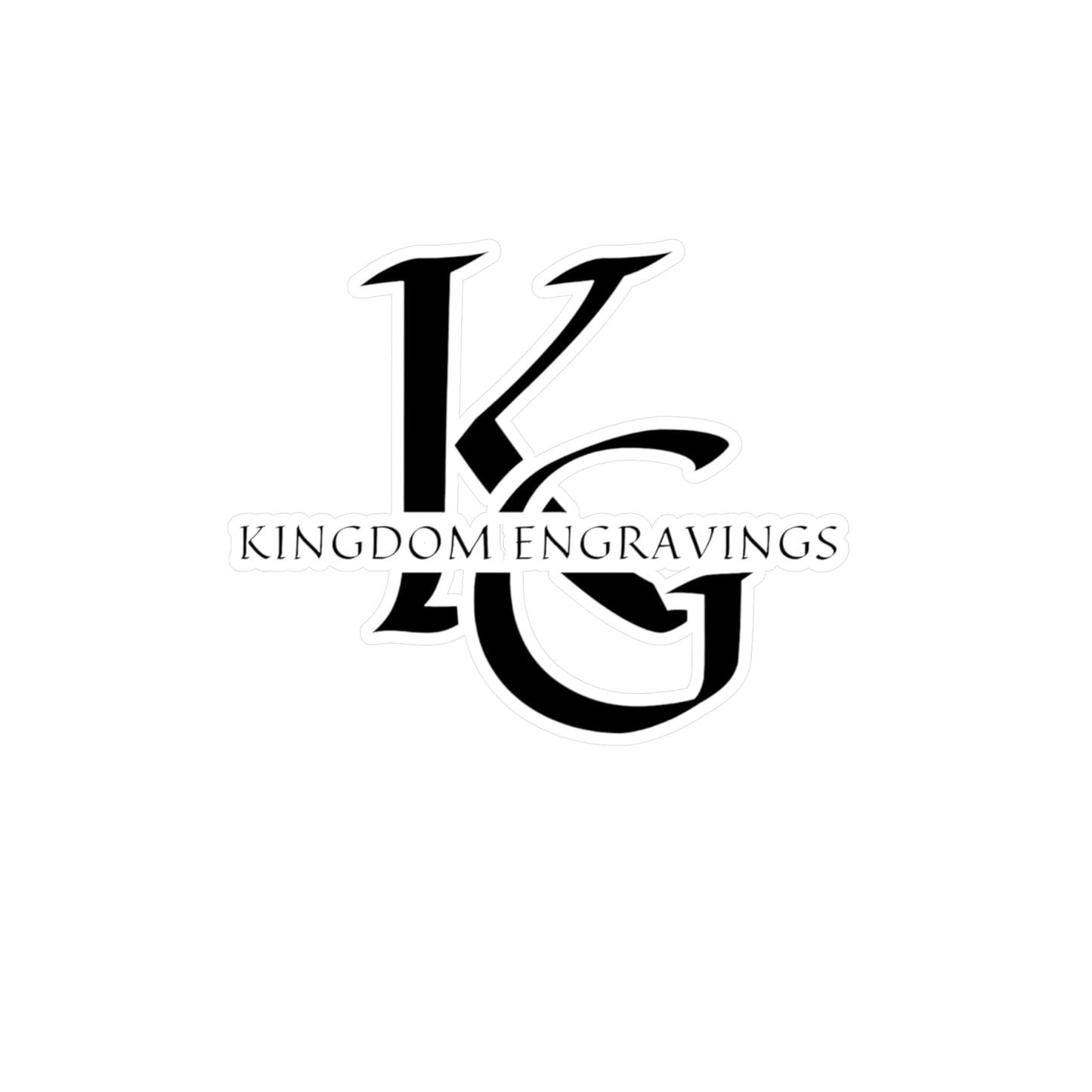 Vinyl Decal Sticker - Kingdom Engravings Logo