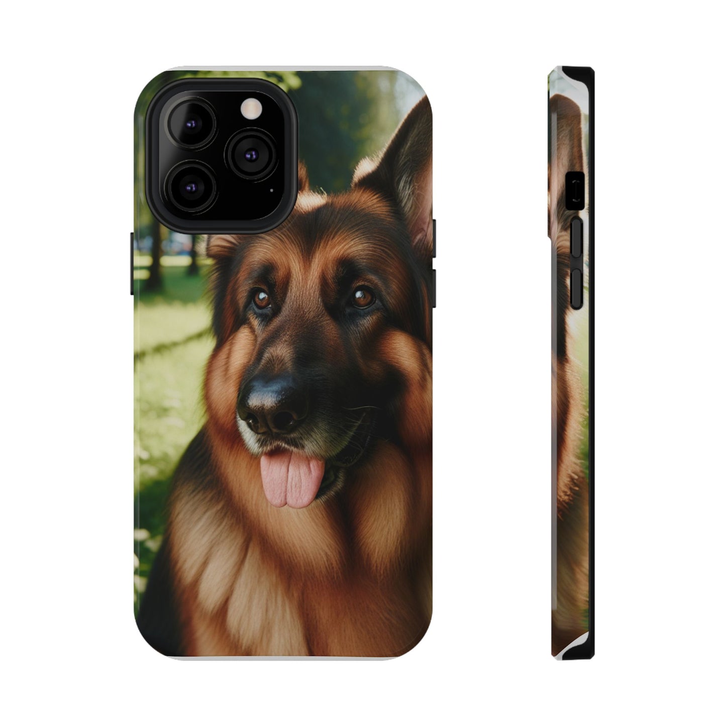 Phone Case, German Shepherd Impact-Resistant Protective Cover, Dog Lover Gift, Customizable Clear Case, Slim Fit Case, Personalized Phone