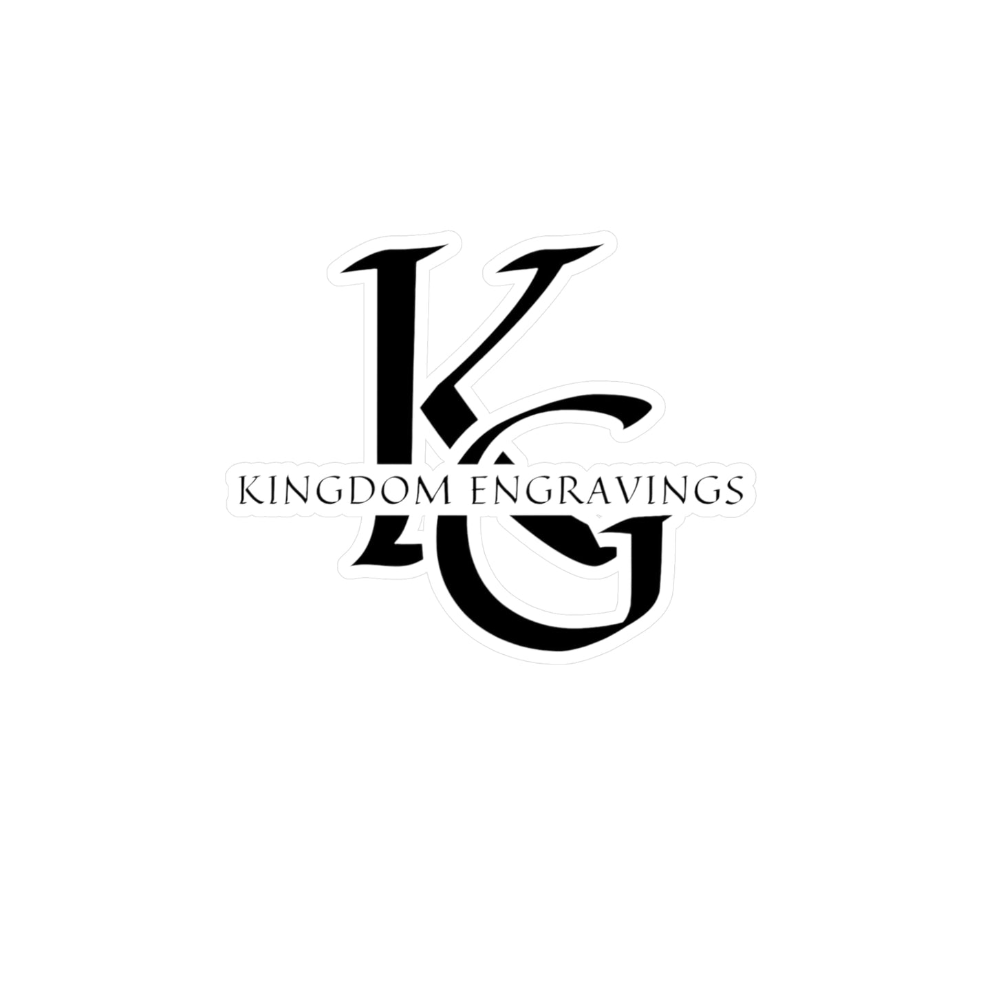 Vinyl Decal Sticker - Kingdom Engravings Logo