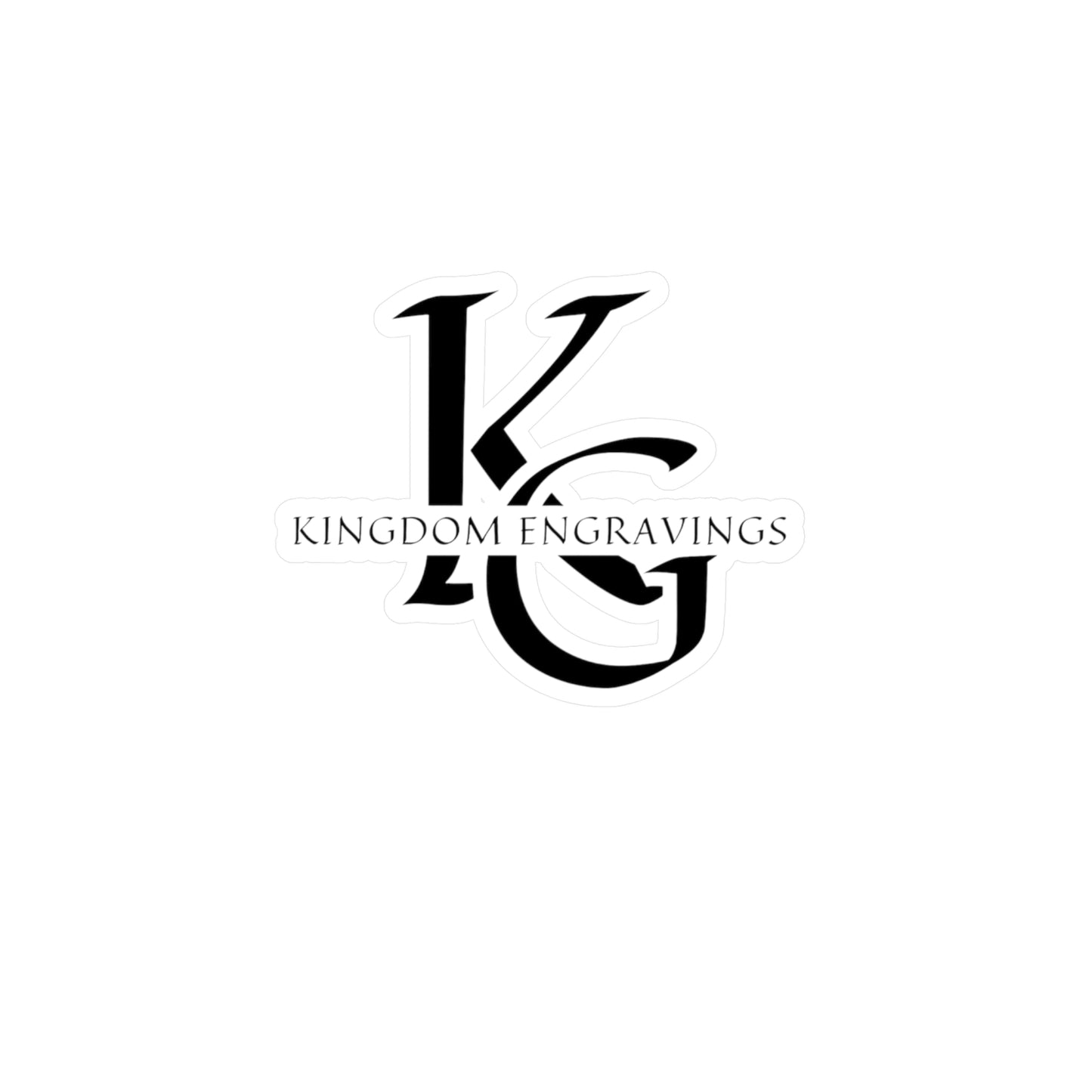 Vinyl Decal Sticker - Kingdom Engravings Logo