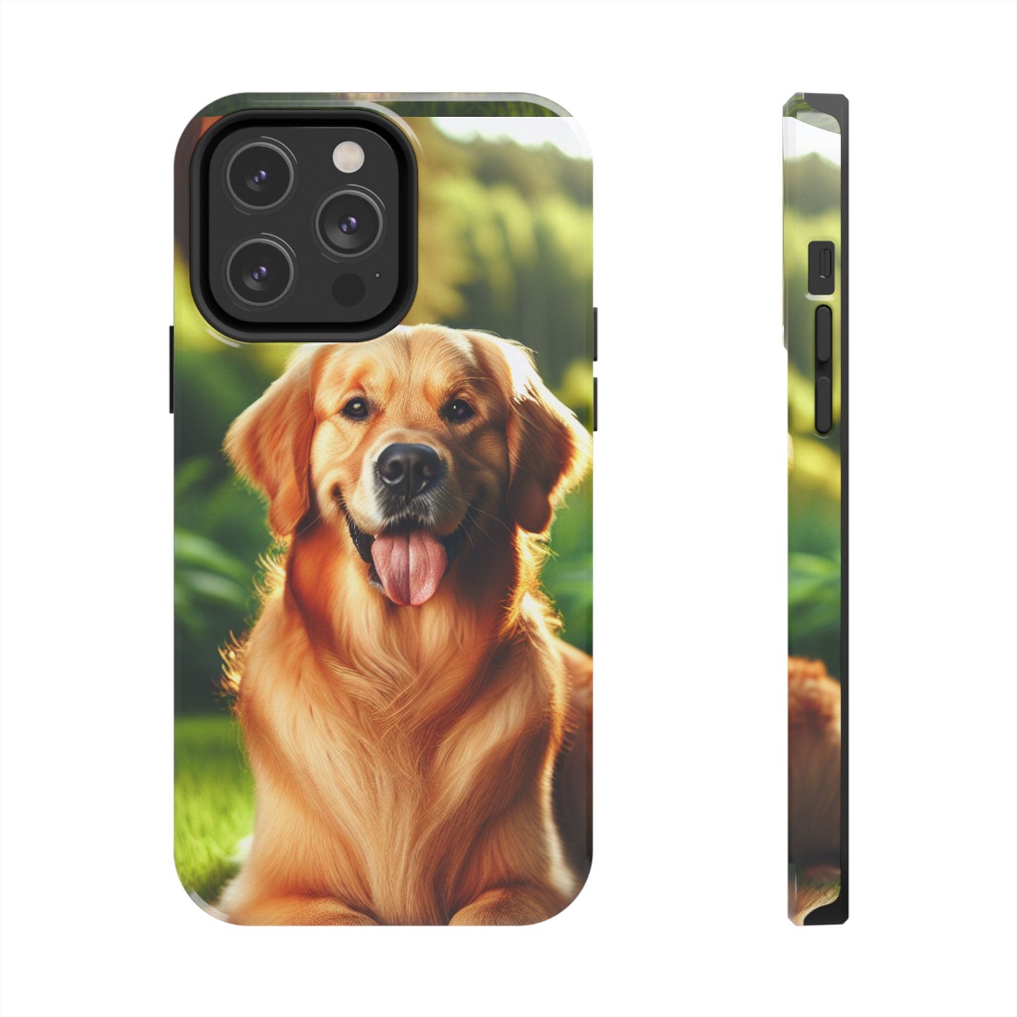 Golden Retriever Tough Phone Case, Protective Phone Cover, Dog Lover Gift, Pet Owner Accessory, Animal Print Phone Case, Cute Dog Phone Case